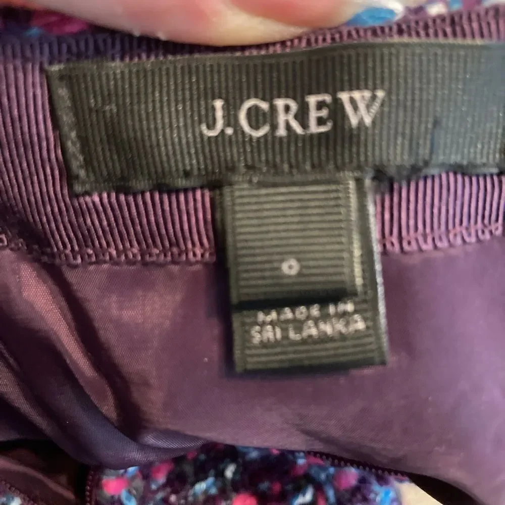 J.Crew No.2 Pencil high waisted lined wool Boucle tweed skirt